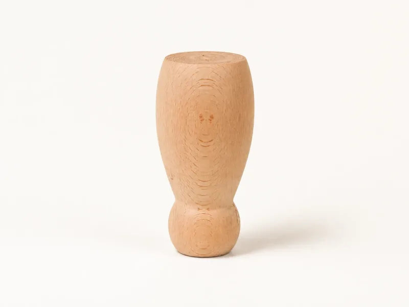 Turned leg, beech — furniture component
